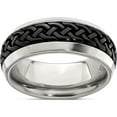 thumbnail image 1 of Titanium Steel Black Ti Patterned 9mm Band, 1 of 5
