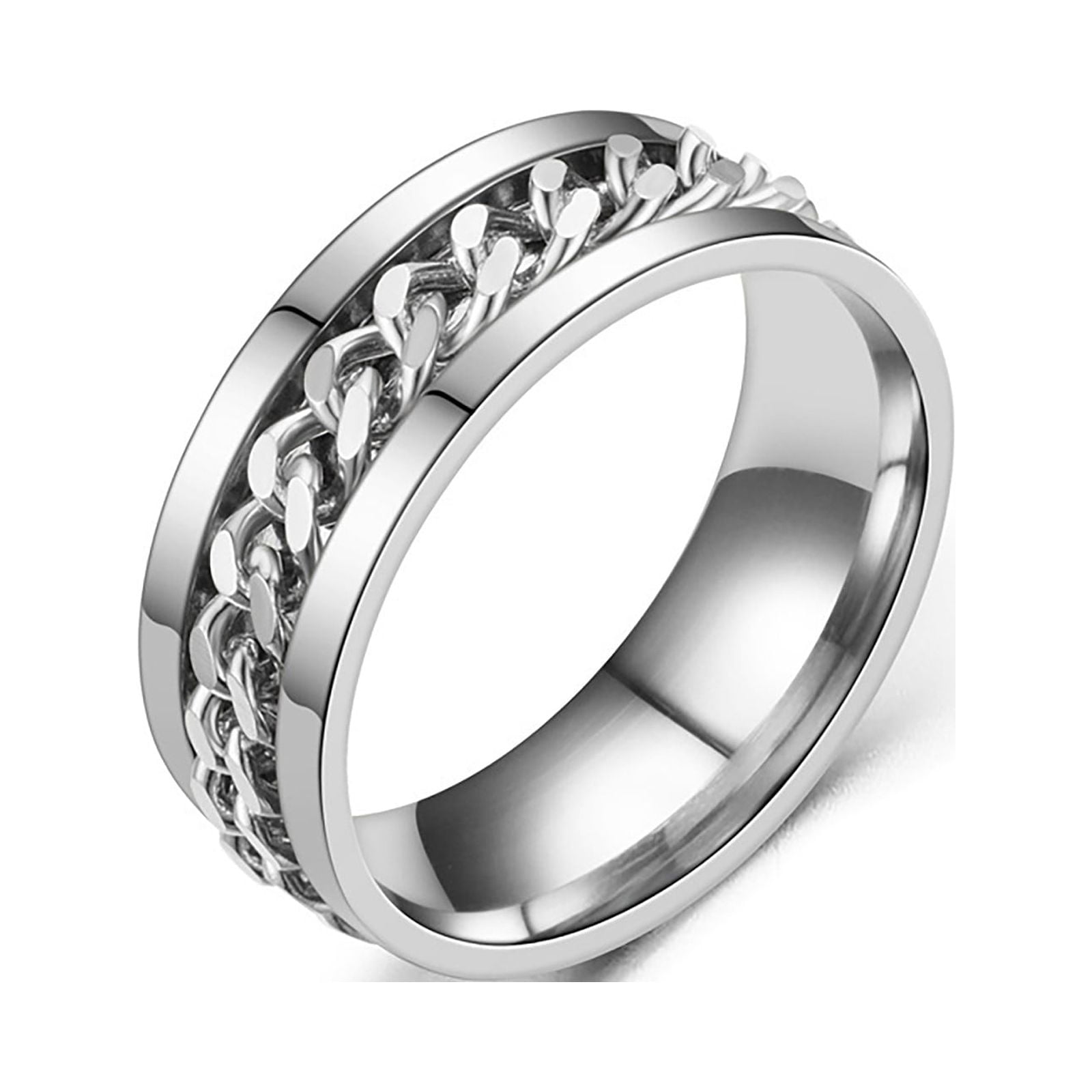 Titanium Steel Bottle Opener Ring, Beer Bottle Opener SpinnerRings Of