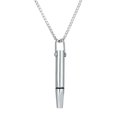 thumbnail image 1 of Titanium Steel Cessation Necklace Whistle Tube Design With Core For Relieving Breathing Resistance And Pressure Necklace for Women Charm Necklace, 1 of 5