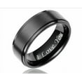 thumbnail image 1 of I Love You Engraved Couple Rings Titanium Steel 6mm 8mm, 1 of 1