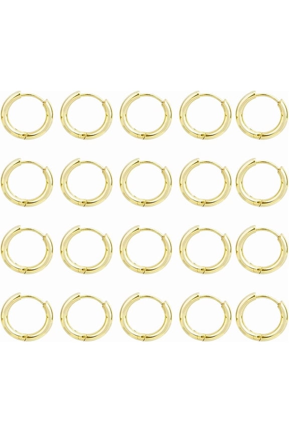 Titanium Steel Hoop Earrings Small Huggie Earrings Hoops 17mm Sleeper Hoop Earrings Minimalist Cartilage