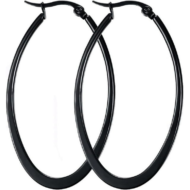 Titanium Steel Hoop Earrings for Womens Sensitive Ears