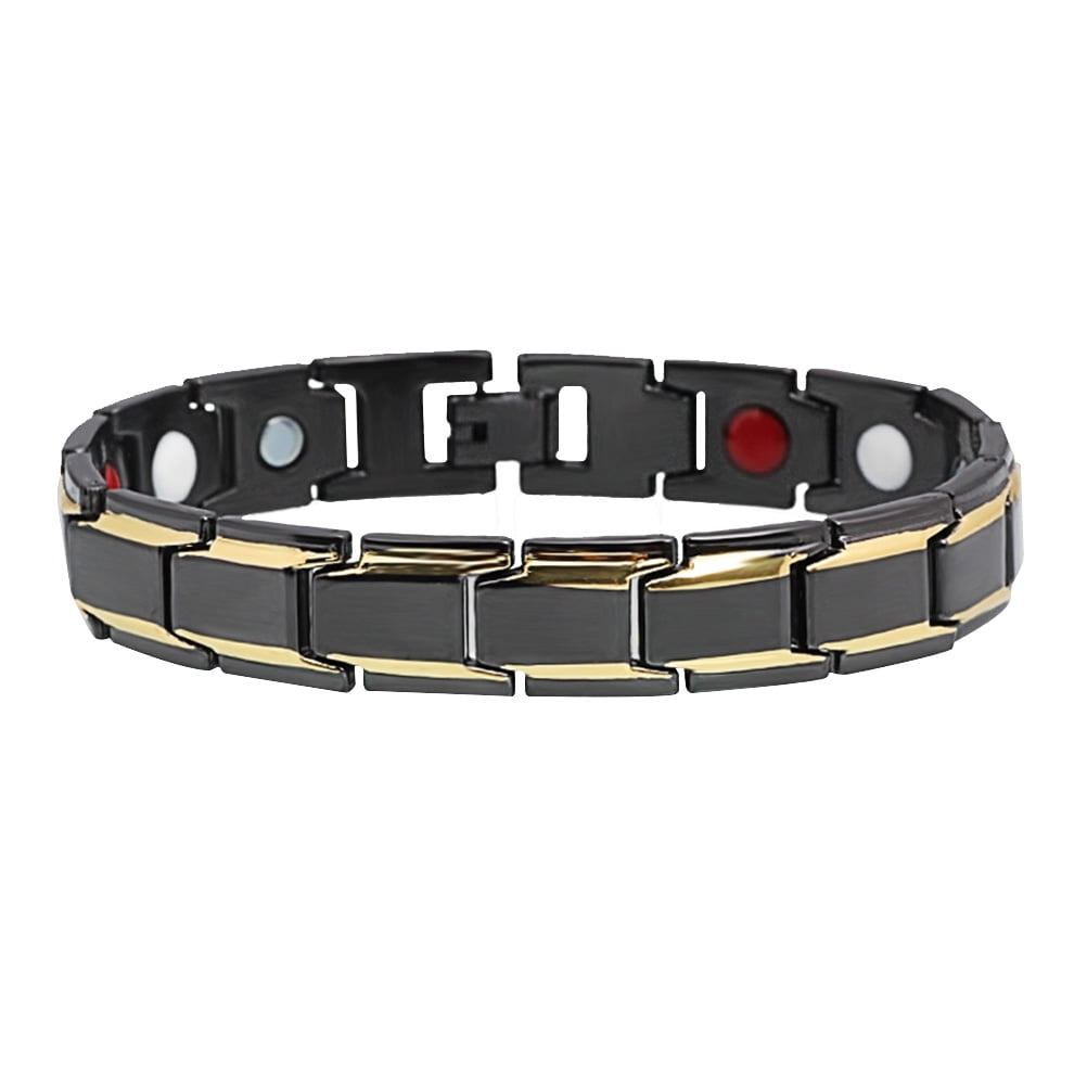 Titanium Steel Bracelet Golden with Golden Men Jewelry Fashion Energy Bracelets