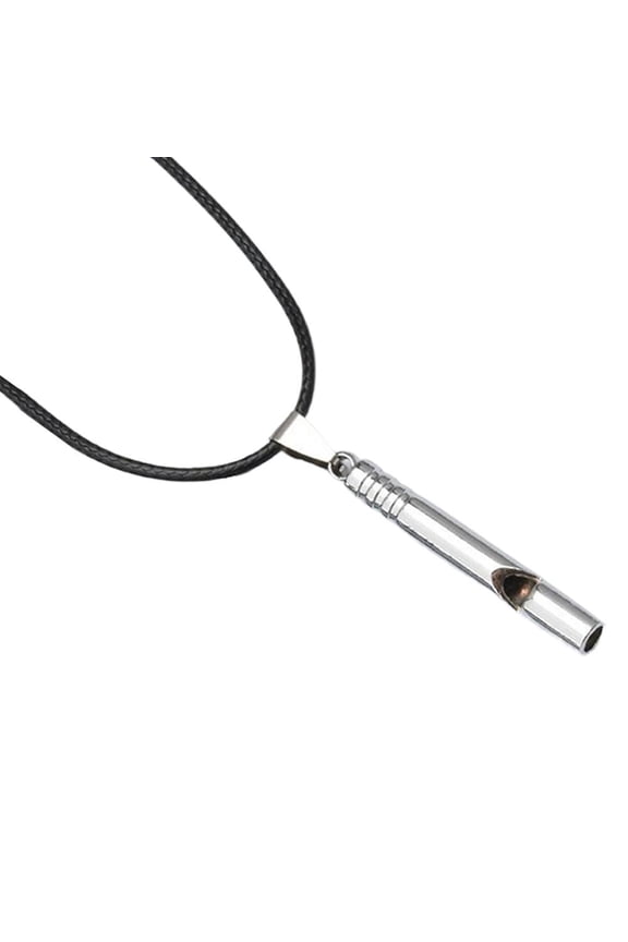 Titanium Steel Referee Survival Whistle Keychain Pendant Outdoor Supplies