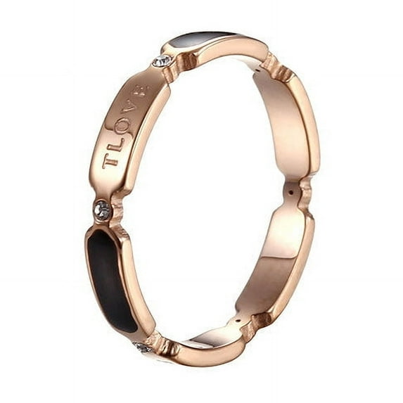 Titanium Steel Ring Female Personality 18 Rose Gold Plated Ring