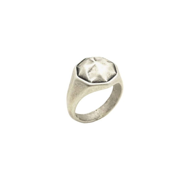 Silver Pickup Rings Titanium Steel Ring Trendy Stainless Steel Ornament Silver Band Punk ...