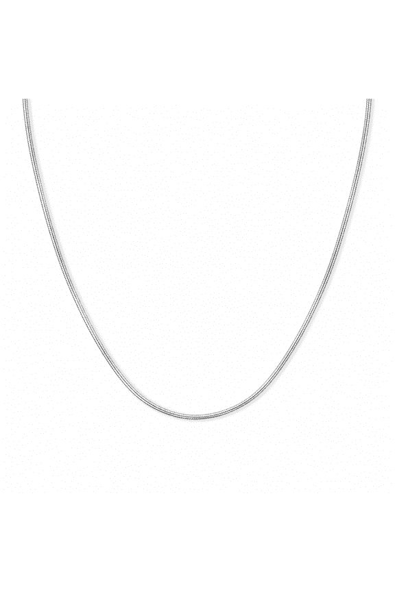 Titanium Steel Snake Chain Necklace Minimalist Sleek Plain Chain Fashion Jewelry Unisex High Shine Everyday Layering Necklace for Streetwear & Gift