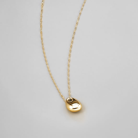 Titanium Steel Special-interest Design Hemp Flowers Chain Hollow Water Drop
