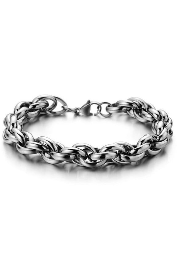 Titanium Steel Twist Bracelet for Men and Women Fashionable Electroplated Bangle Simple Design Jewelry Gift for Him or