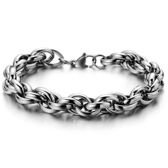 Titanium Steel Twist Bracelet for Men and Women Fashionable Electroplated Bangle Simple Design Jewelry Gift for Him or