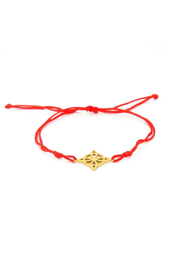 Titanium Steel Witch Knot Bracelet for Women Men Vintage Witch Jewelry Gift