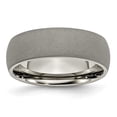 thumbnail image 1 of Titanium Stone Finish 7 mm Band - Size 12.5, 1 of 1