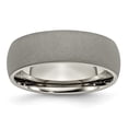 thumbnail image 1 of Titanium Stone Finish 7mm Band Size: 13; for Adults and Teens; for Women and Men, 1 of 6