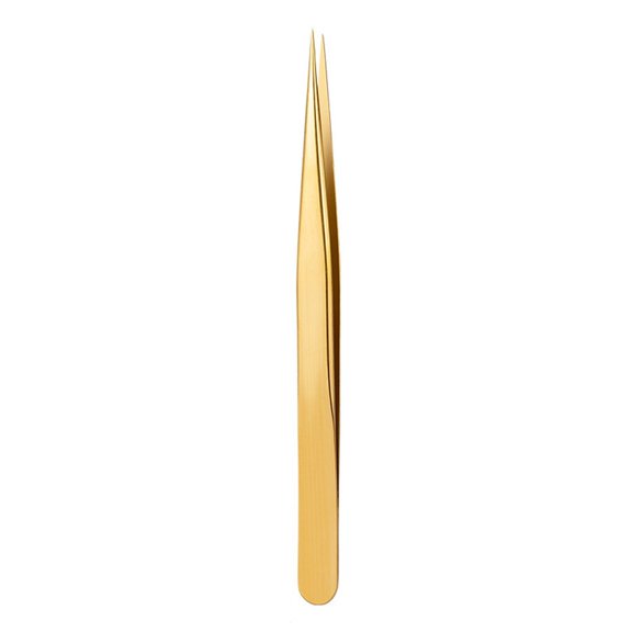 Titanium Straight Peacock Tweezers for Lash Extensions, 1 Piece - Lashes Tweezers Slender Metallic Luster Good Resilience Eyelash Butterfly Clip Tweezer for Women, Easter Mother'S Makeup Organizers