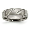 thumbnail image 1 of Titanium Swirl Design 6mm Satin Band, 1 of 7