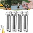 thumbnail image 2 of Compact Multi,Tool Wrench, Titanium Zinc Alloy, Bottle Opener Nail Puller Hiking Camping 2 of 13