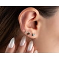 thumbnail image 1 of Titanium Triangle Stud Push Pin Labret Threadless Flat Back Earring Tragus Stud Flat Back Stud Helix Stud Cartilage Nose Stud, 1 of 8