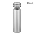 thumbnail image 1 of Titanium Water Bottle Lightweight, Leakproof Wide Mouth Flask for Camping Hiking Cycling, 430ml Reusable Sport Bottle for Outdoor & Daily Hydration, 1 of 9
