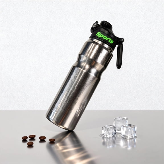 Titanium Water Bottle for Gym, 20 Oz Thermos for Hot Drinks or Cold Drinks, Insulated Water Bottle for Car Cup Holder/Sports/Travel/Camping