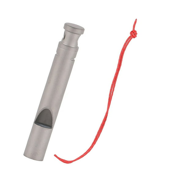 Titanium Camping Whistle with Loud Sound for Daily Use and Outdoor Activities Silver