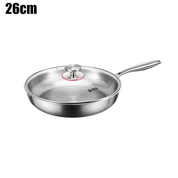 Titanium Wok with Hammered Design, 30cm, Induction Compatible, Fast Heat Conduction