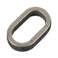 thumbnail image 1 of Titanium-alloy Key Rings Heavy Duty Keychain Clip Rings One-piece Spring Clip Side Pushing Keyring Closed Key Rings, 1 of 8
