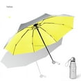 thumbnail image 1 of Titanium silver 8 Ribs Pocket Mini Umbrella Anti UV Sun Umbrella Rain Windproof Folding Portable Umbrella for Women Children UPF (Round 8 Ribs), 1 of 7