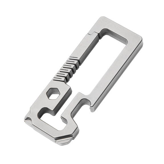 Titaniums Alloy Bottle Opener Screwdriver Keychain Outdoor Multitool Waist Hanging Keychain Buckles Outdoor Tool Endurin