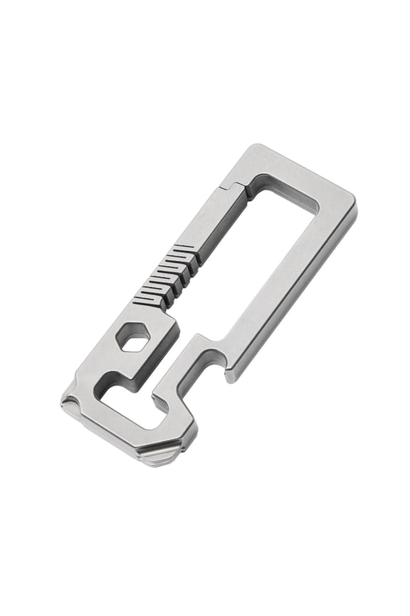 Titaniums Alloy Bottle Opener Screwdriver Keychain Outdoor Multitool Waist Hanging Keychain Buckles Outdoor Tool Endurin