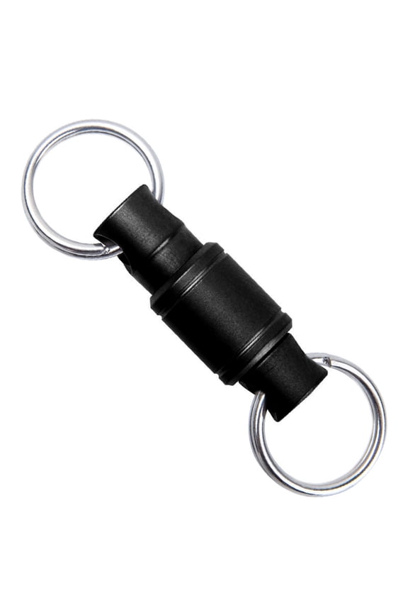 Titaniums Alloy Keyring With 360 Degree Rotations Detachable Carabiner Clip For Secure Key Organization