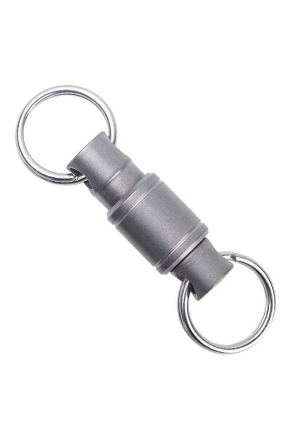 Titaniums Keyring Rotations Double Quick Releases Detachable Keychain Car Key Holder