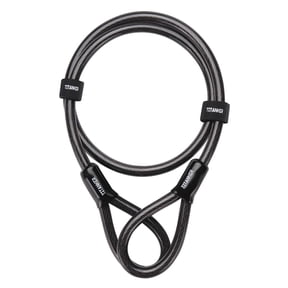 Titanker Thick Heavy Duty Security Steel Cable Bicycle Locks, Black