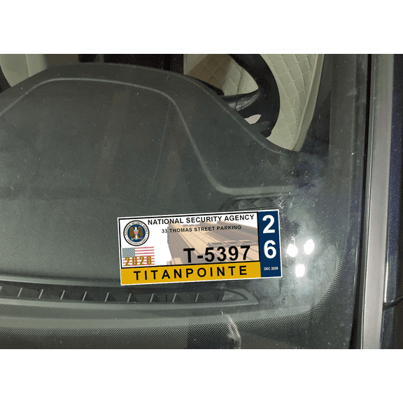 Titanpointe Parking Decal NSA DD-2220