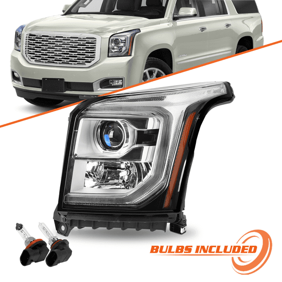 Titans Motors 2015–2020 GMC Yukon Halogen with LED DRL Projector Factory Headlight Left Side