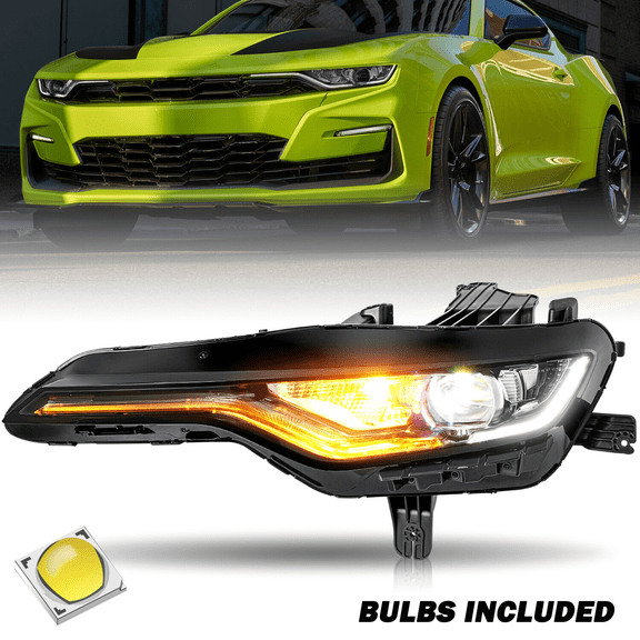 Titans Motors Full LED Projector Headlight with DRL for 20192024 Chevy Camaro RS/SS Left Driver Side