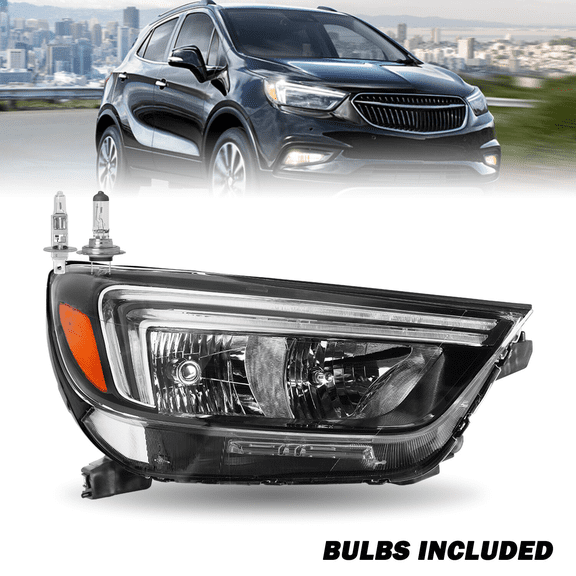 Titans Motors Halogen with LED DRL Headlight for 2017-2022 Buick Encore, Passenger Side Right