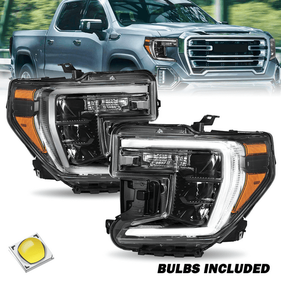 Titans Motors OE Style Headlights for 2019–2021 GMC Sierra 1500 Pair Left and RightTitans Motors OE Style Headlights for 2019–2021 GMC Sierra 1500 Pair Left and Right without LED Turn Signal Lamps