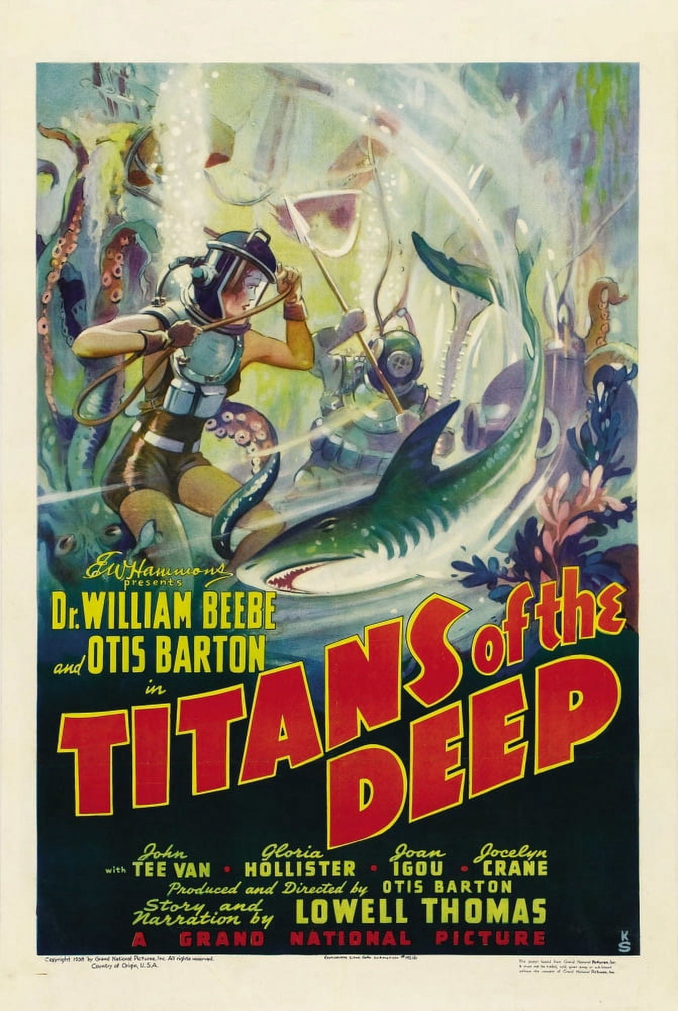 Titans Of The Deep Canvas Art - (11 x 17)