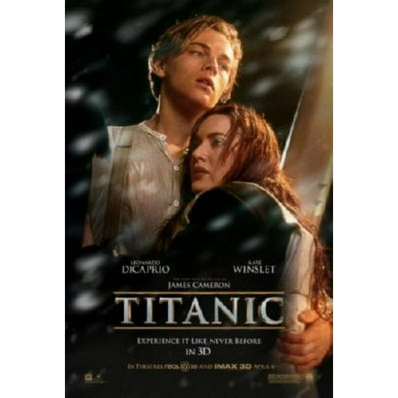 Titantic 3D Movie poster Metal Print 12x16 Large Print on Metal 12x16 Square Adults Best Posters