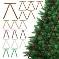thumbnail image 1 of Titcea 25Pcs Velvet Ribbon Bows for Christmas Tree Crafts Gift Bows Classic Ribbon Bows for Xmas Home Outdoor Indoor Decoration, 1 of 2