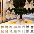 thumbnail image 1 of Titcea 4Pcs Bows for Christmas Tree, 5" Crafts Gift Velvet Ribbon Bows Tie Bows for Xmas Wreaths Garland Gift Wrapping Wedding Decor, 1 of 6