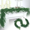 thumbnail image 1 of Titcea 5 Ft Artificial Norfolk Pine Garlands, Real Touch Winter Pine Garland, Green Artificial Greenery Garland for Table, Mantle, Wall, Indoor, Outdoor Christmas Decorations, 1 of 9