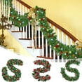 thumbnail image 1 of Titcea 9 Ft Holiday Christmas Garland for Stairs, Artificial Garland with Pine Cones, Berries, 1 of 6