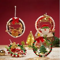 Titcea DIY Christmas Wreath Crafts Kits Decorations with 10ML Glue, Small Christmas Gifts for Kids Party Favors Fun Classroom Home Activities