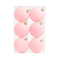 thumbnail image 1 of Titcea Flocked Ornaments for Christmas Tree Decorations, 6pcs Velvet Ball Ornament for Xmas Holiday Decor - Plastic Shatterproof Christmas Ornaments, 1 of 7