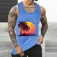 thumbnail image 1 of Titcea Mens Tank Top Round Neck Sleeveless Hawaiian Beach Graphic T Shirts Workout Running Summer Casual Tank Tops, 1 of 5