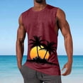 thumbnail image 1 of Titcea Mens Tank Tops Hawaiian Print Sleeveless Loose Fitted Summer Beach Vacation Muscle Shirts Breathable Gym T Shirt, S-2XL, 1 of 5