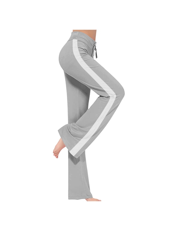 Plus Size Yoga Pants Women, Loose High Waist Wide Leg Workout Out Leggings Casual Yoga Gym Pants S-3XL