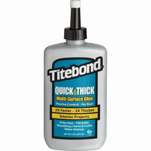 Titebond 2403 8 oz Bottle of Quick & Thick Multi-Surface Glue - Quantity of 10