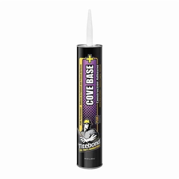 Construction Adhesive, Cove Base Plus Series, Beige, 28 oz, Cartridge 3402